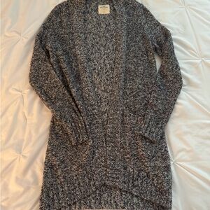 Women's Gray Knit Cardigan